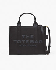The Leather Medium Tote Bag Black - Marc Jacobs