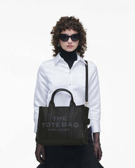 The Leather Medium Tote Bag Black - Marc Jacobs