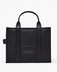 The Leather Medium Tote Bag Black - Marc Jacobs