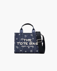 The Bandana Canvas Small Tote Bag Navy Multi - Marc Jacobs