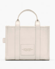 The Leather Medium Tote Bag Cotton/Silver - Marc Jacobs