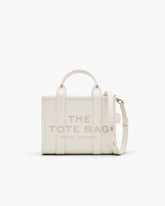 The Leather Small Tote Bag Cotton/Silver - Marc Jacobs