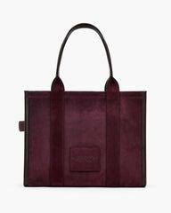 The Suede Large Tote Bag Dark Plum - Marc Jacobs