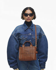 The Leather Small Tote Bag Argan Oil - Marc Jacobs