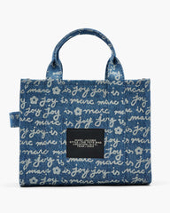 The Joy Denim Small Tote Bag Indigo Multi - Marc Jacobs