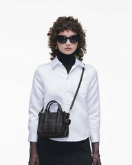 The Leather Crossbody Tote Bag Black - Marc Jacobs