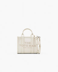 The Leather Crossbody Tote Bag Cotton/Silver - Marc Jacobs