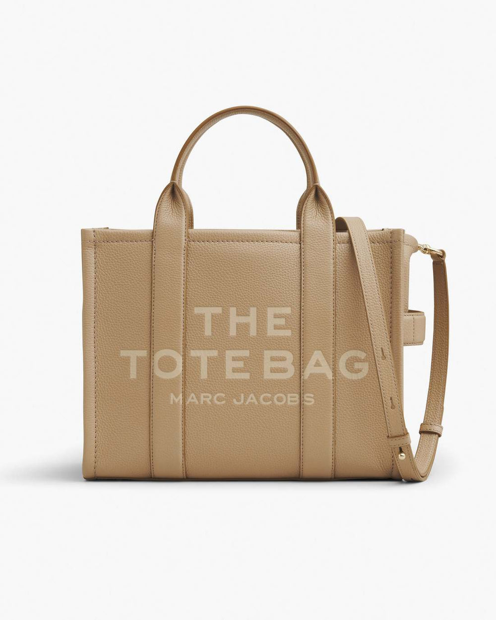 The Leather Medium Tote Bag Camel - Marc Jacobs