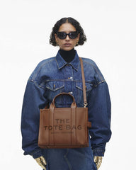 The Leather Medium Tote Bag Argan Oil - Marc Jacobs