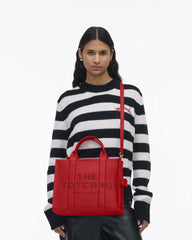 The Leather Medium Tote Bag True Red - Marc Jacobs