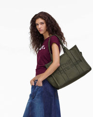 The Puffy Nylon Large Tote Bag Army Green - Marc Jacobs