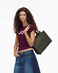 The Puffy Nylon Medium Tote Bag Army Green - Marc Jacobs