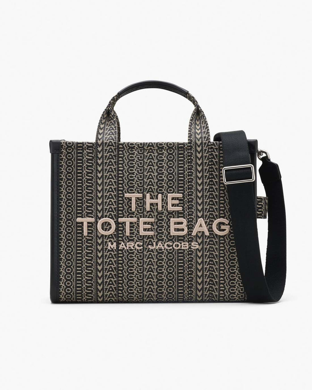 The Monogram Jacquard Medium Tote Bag Beige Multi - Marc Jacobs