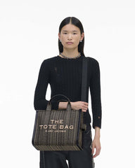 The Monogram Jacquard Medium Tote Bag Beige Multi - Marc Jacobs