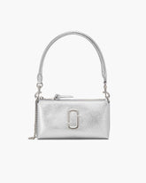 The Metallic Snapshot Convertible Shoulder Bag Silver - Marc Jacobs
