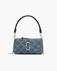 The Quilted Denim Snapshot Convertible Shoulder Bag Light Wash Indigo - Marc Jacobs