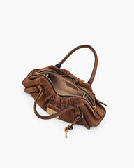 The Suede Cristina Small Satchel Copper - Marc Jacobs