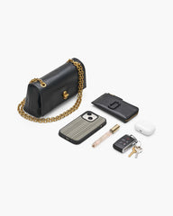 The Metallic Dual Chain Mini Bag Silver - Marc Jacobs