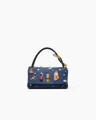 The Trinket Charm Denim Mini Dual Bag Medium Wash Multi - Marc Jacobs