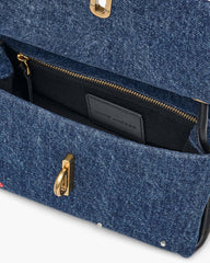 The Trinket Charm Denim Mini Dual Bag Medium Wash Multi - Marc Jacobs