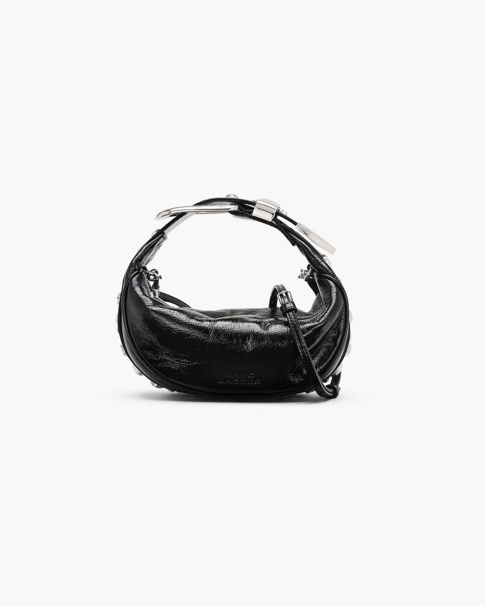 The Crinkle Patent Party Bag Black - Marc Jacobs