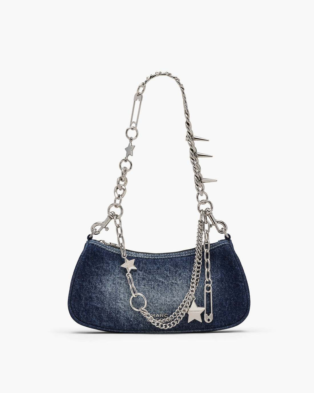The Faded Denim Charm Shoulder Bag Faded Vintage Indigo - Marc Jacobs