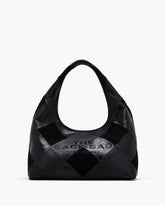 The Suede Patchwork Sack Bag Black Multi - Marc Jacobs