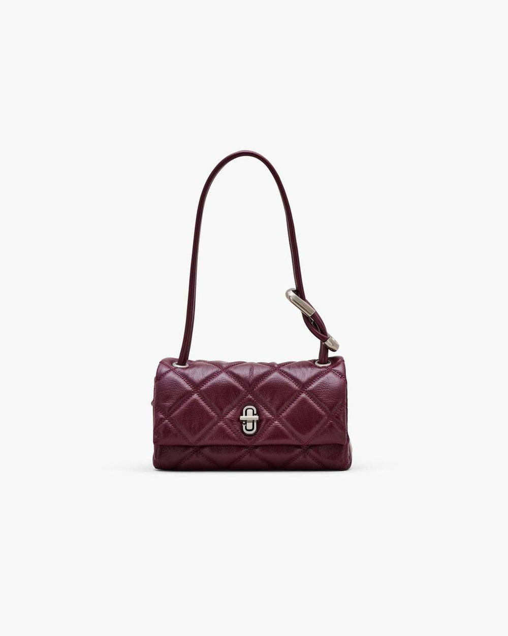 The Quilted Mini Dual Shoulder Bag Dark Plum - Marc Jacobs