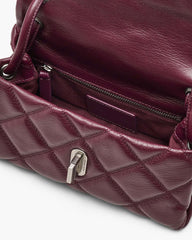 The Quilted Mini Dual Shoulder Bag Dark Plum - Marc Jacobs