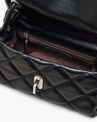 The Quilted Mini Dual Shoulder Bag Black - Marc Jacobs