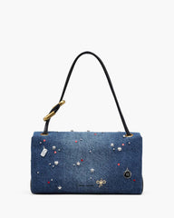The Trinket Charm Denim Large Dual Bag Medium Wash Multi - Marc Jacobs