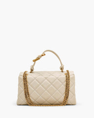 The Quilted Dual Convertible Shoulder Bag Cloud White - Marc Jacobs