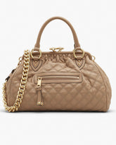 Re-Edition Quilted Leather Stam Bag Camel - Marc Jacobs