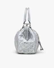 Re-Edition Quilted Metallic Leather Stam Bag Silver - Marc Jacobs