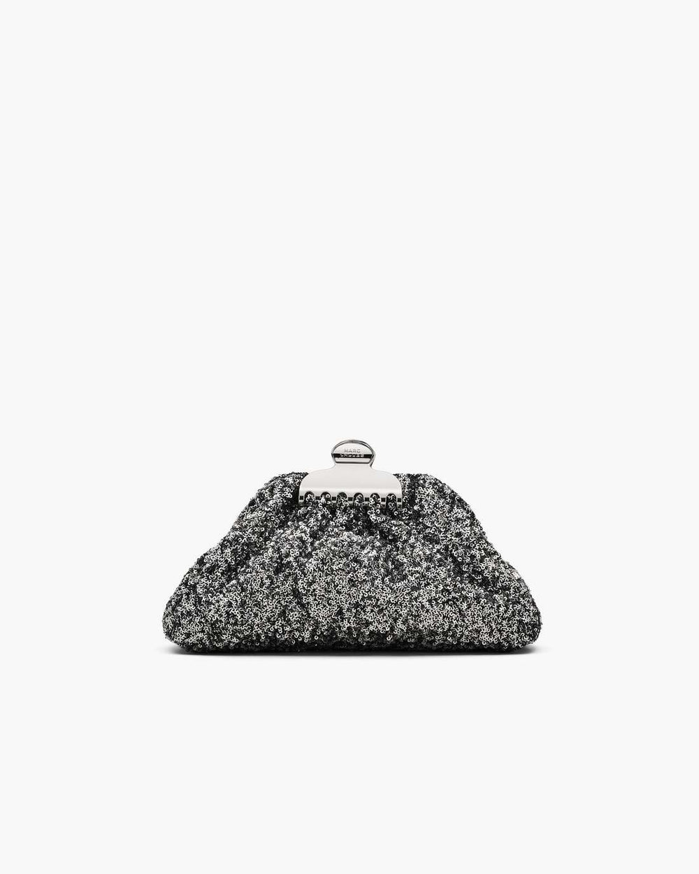 The Sequin Glam Small Clutch Silver - Marc Jacobs