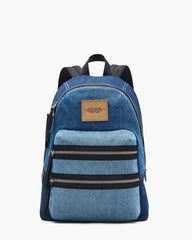 The Biker Colorblock Denim Large Backpack Indigo Multi - Marc Jacobs