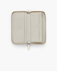 The Leather Continental Wallet Cotton - Marc Jacobs