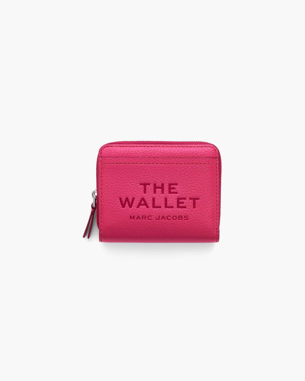 The Leather Mini Compact Wallet Raspberry Pink - Marc Jacobs