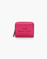 The Leather Mini Compact Wallet Raspberry Pink - Marc Jacobs