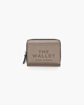 The Leather Mini Compact Wallet Cement - Marc Jacobs