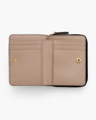 The Leather Mini Compact Wallet Cement - Marc Jacobs