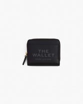 The Leather Mini Compact Wallet Black - Marc Jacobs