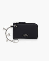The Everyday Top Zip Charm Wallet Black - Marc Jacobs