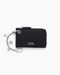 The Everyday Top Zip Charm Wallet Black - Marc Jacobs
