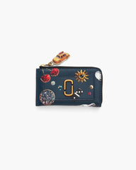 The Trinket Utility Snapshot Top Zip Multi Wallet Navy Multi - Marc Jacobs