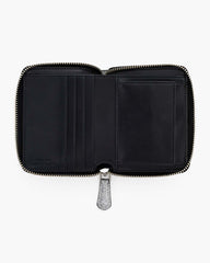 The Coated Glitter Everyday Slim Compact Wallet Silver - Marc Jacobs