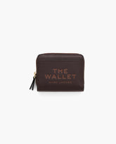 The Leather Mini Compact Wallet Ganache - Marc Jacobs