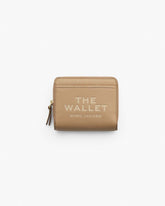 The Leather Mini Compact Wallet Camel - Marc Jacobs