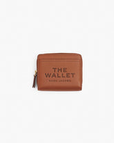 The Leather Mini Compact Wallet Argan Oil - Marc Jacobs