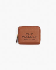 The Leather Mini Compact Wallet Argan Oil - Marc Jacobs